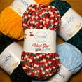 thumbnail image 6 of Troyarn Velvet Star (3- Skeins Pack) Silvery Glitter Chenille Baby Blanket Yarn Amigurumi Yarn for Crocheting and Knitting Super Bulky 3x100 gr (3x120 yds) (10450 - Christmas, 3 Skein), 6 of 9
