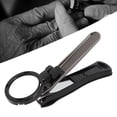 thumbnail image 2 of BIMZUC Heavy Duty Portable Nail Clipper with Removable Magnifying Glass for Seniors, Black Stainless Steel Fingernail and Toenail Cutter Tool (4.1 inches / 10.5 cm), 2 of 9
