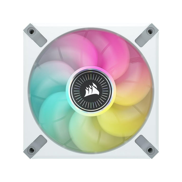 CORSAIR iCUE ML120 RGB ELITE Premium PWM Magnetic Levitation Fan - White Walmart.com
