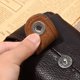 thumbnail image 3 of Riñonera de piel auténtica para hombre riñonera informal de negocios de viaje de Color sólido, 3 of 6