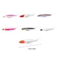 thumbnail image 3 of Sonducket Paquete de 5 cebos de pesca de plástico, señuelos de corriente portátiles, aparejos, rosa, verde Type2 NO2, 3 of 6