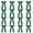 Forest Green, variant on 16 PCS Collegiate Style Long Tail Skinny Ponytail Holders - Handmade Bows for Girls, Teens, Softball, Cheerleaders, Sports - 5.5 x 9 Inch Maroon