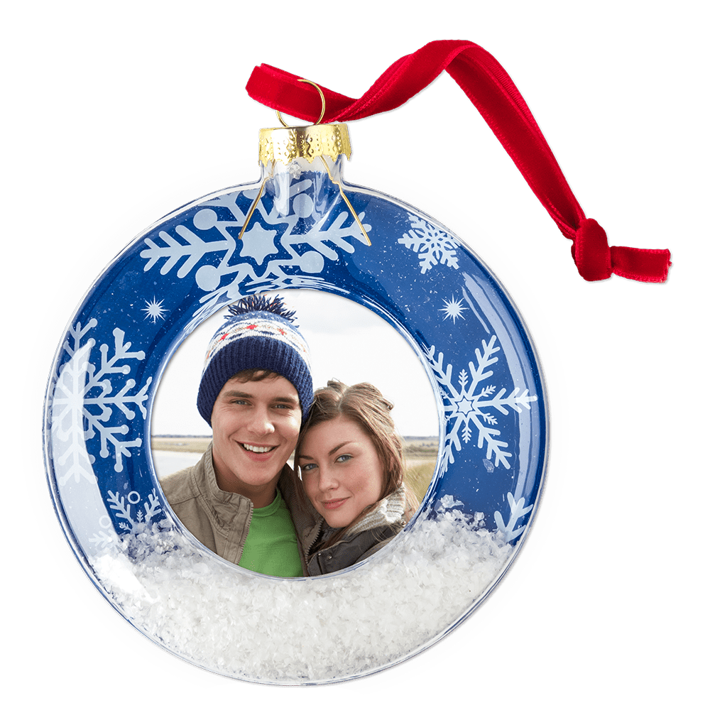 Walmart Custom 3.5 oz Christmas Snow Globe Ornament