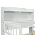 thumbnail image 6 of Euroco Twin Size Wooden Platform bed with Drawers and LED Light, White, 6 of 12