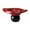 Red Black, variant on Decorative Footed Bowl Fruit Basket Modern Ceramic Construction Versatile Design for Kitchen Counter Display