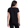 thumbnail image 2 of RBX Active Women's Short Sleeve Shadow Stripe Mesh Workout Tee, 2 of 6