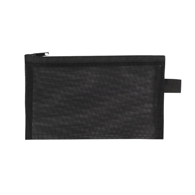 Estuche De Malla Para Lápices, Organizador De Papelería Transparente, Bolsa Para Material Escolar, Organizador De Artículos De Oficina, Bolsa Resistente Con Cremallera, Bolsa Multiusos Portátil.
