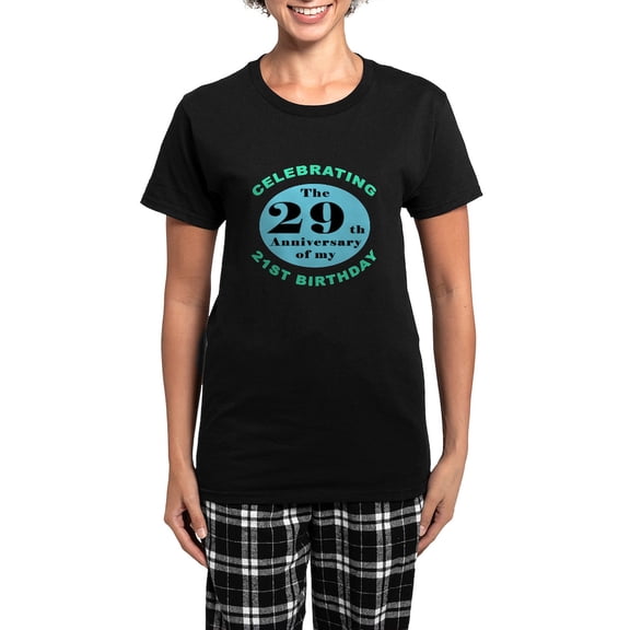 CafePress - 50Th Birthday Humor Women's Dark Pajamas - Women's Short Sleeve Print T-Shirt and Pants Dark Cotton Pajama Set
