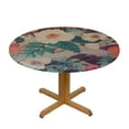 thumbnail image 3 of RUIYC Free Waterproof Round Tablecovers - Charming Hawaii Flower Pattern Glam Wedding Decor, Or Round Tables Tablecovers for Show, Dinner Parties, 3 of 7