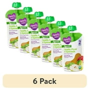 (6 pack) Parent's Choice Organic Stage 2 Baby Food Apple Pear Spinach, 4 oz Pouch