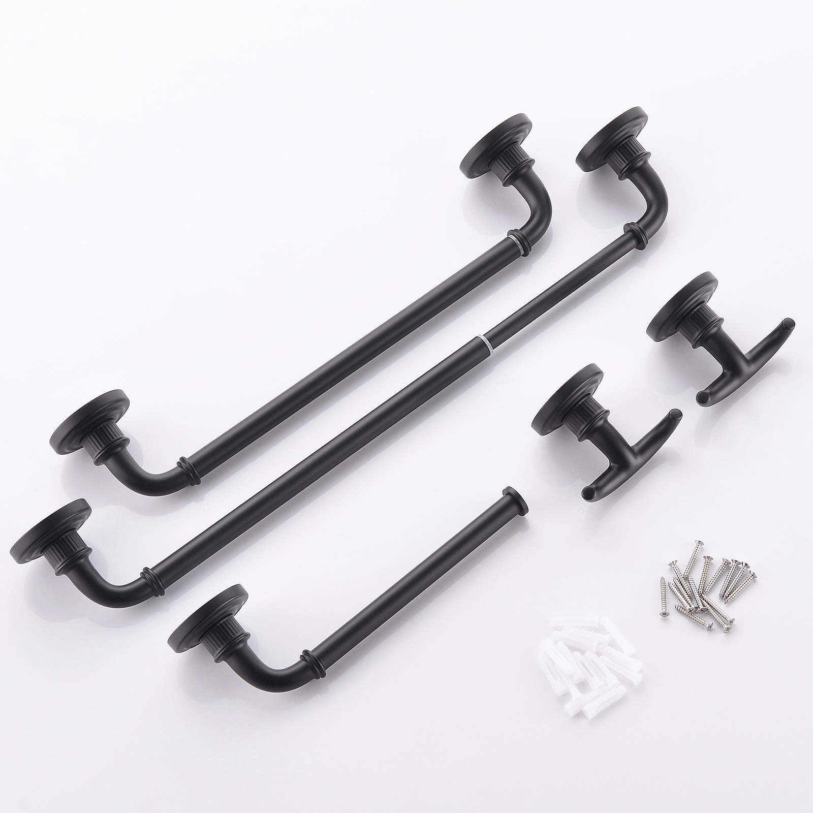Bathroom Accessory Kit, 5 Pieces, Oil Rubbed Black