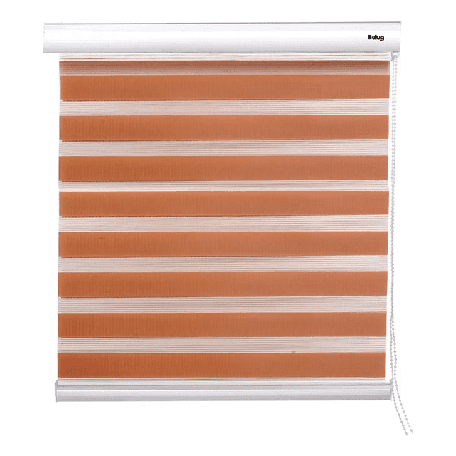 persiana doble capa zebra 100x200cm enrollable Belug, Color Café