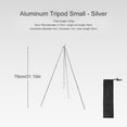 thumbnail image 3 of Trípode para hoguera para acampar, soporte triangular, soporte desmontable portátil (plateado pequeño) Likrtyny Para estrenar, 3 of 6
