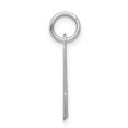 thumbnail image 2 of 925 Sterling Dainty Letter M Initiale Nom Monogramme Collier Pendentif Pendentif, 2 of 8