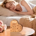 thumbnail image 5 of Elainilye Wooden Desktop Decoration Love Heart Shape, Mother’s Day Holiday Gift Ornament, Rustic Home Decor for Living Room Mantel, 5 of 9
