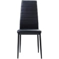 thumbnail image 3 of Pemberly Row 17.75" Modern Metal Dining Room Chair in Black (Set of 2), 3 of 5