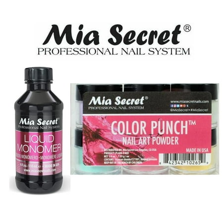 Mia Secret - Monomer 4 oz + Color Punch