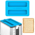 thumbnail image 1 of Blue Silicone Short Toaster Cover, Heat Resistant Kitchen Appliance Protective Cover, Household Dust Lid for Toaster Protection, 1 of 5