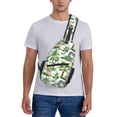 thumbnail image 6 of Sling Bag for Men, zebra Giraffe Tropical palm tree Fanny Pack Crossbody Bags Shoulder Chest Bag, Small Gym Bag Anti Theft Crossbody Backpack Daypack for Travel Sports Running Hiking, 6 of 7