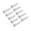 thumbnail image 5 of Uxcell M8x45mm Flat Head Machine Screws Inner Hex Screw 304 Stainless Steel Fasteners Bolts 10 Pack, 5 of 5