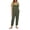 Army Green, variant on Overalls for Women Lounge Sleeveless Adjustable Button Strap Tapered Rompers Casual Loose Vintage Jumpsuits with Pockets