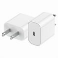 thumbnail image 3 of 4-Pack Real 20W USB-C PD Super Fast Wall Charger Power Adapter Compatible with iPhone 14 / 13 / 12 / 11 Pro Max Mini, Samsung Galaxy S23/S22/S21/S20 Ultra Plus, iPad Pro Mini, Universal, White, 3 of 5