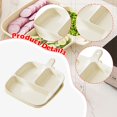 thumbnail image 5 of kowaku 2Pcs Divided Plates Divided Platters with Handle Lightweight Tableware Side Dish Trays for Fruit Kitchen Dipping Sauces Snack White, 5 of 5