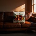 thumbnail image 3 of JWH 3D Handmade Flower Autumn Decorative Pillow Covers 18x18inch Farmhouse Decorative Pillow Case for Home Decor Orange, 3 of 9