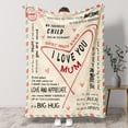 thumbnail image 4 of Funnil Mothers Day Blanket Gifts for Mom from Daughter Son, Throw Blanket for All Ages,50"x60", 4 of 9