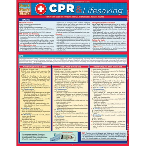 Pre-Owned Cpr & Lifesaving (Quick Study)