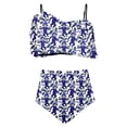 thumbnail image 4 of FcBaudy Womens Swimsuits Two Piece Swimsuit for Women Bathing Suit for Women Tankini Swimsuits for Women Women's Ruffled Bikini Swimsuit Set Women Swimsuit, 4 of 5