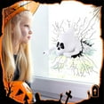 thumbnail image 2 of Window Crasher Ghosts, Halloween Window Decorations, Walll Decoration Hanging Ghost Outdoor Indoor, Cute Stuffed Ghost Party Decorations Window Broken Halloween White Flying Ghost, 9.8x7.1x5.5", 2 of 5