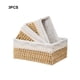 thumbnail image 3 of Wosthever Cestas de almacenamiento apilables en color natural para habitaciones limpias y ordenadas Cestas de almacenamiento tejidas de gran Almacenamiento y organización del hogar Beige, 3 of 6