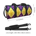 thumbnail image 2 of Honeii Mardi Gras4 Print Duffle Bag and Adjustable Strap,Foldable Travel Duffel Bags for Men Women,Waterproof Duffel Bags, 2 of 6