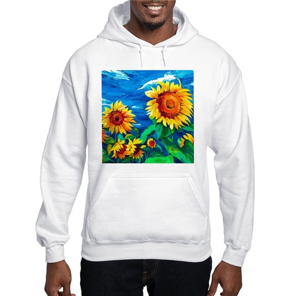 CafePress - Sunflowers Painting Hoodie - Pullover Hoodie, Hooded Sweatshirt