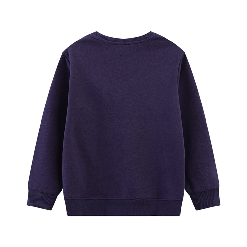 Sweatshirt Garçon FILOWA - Manches Longues, Col Rond, Motifs Dinosaure/excavatrice/Père Noël - Coton Doux, Tailles 2-7 Ans - 3