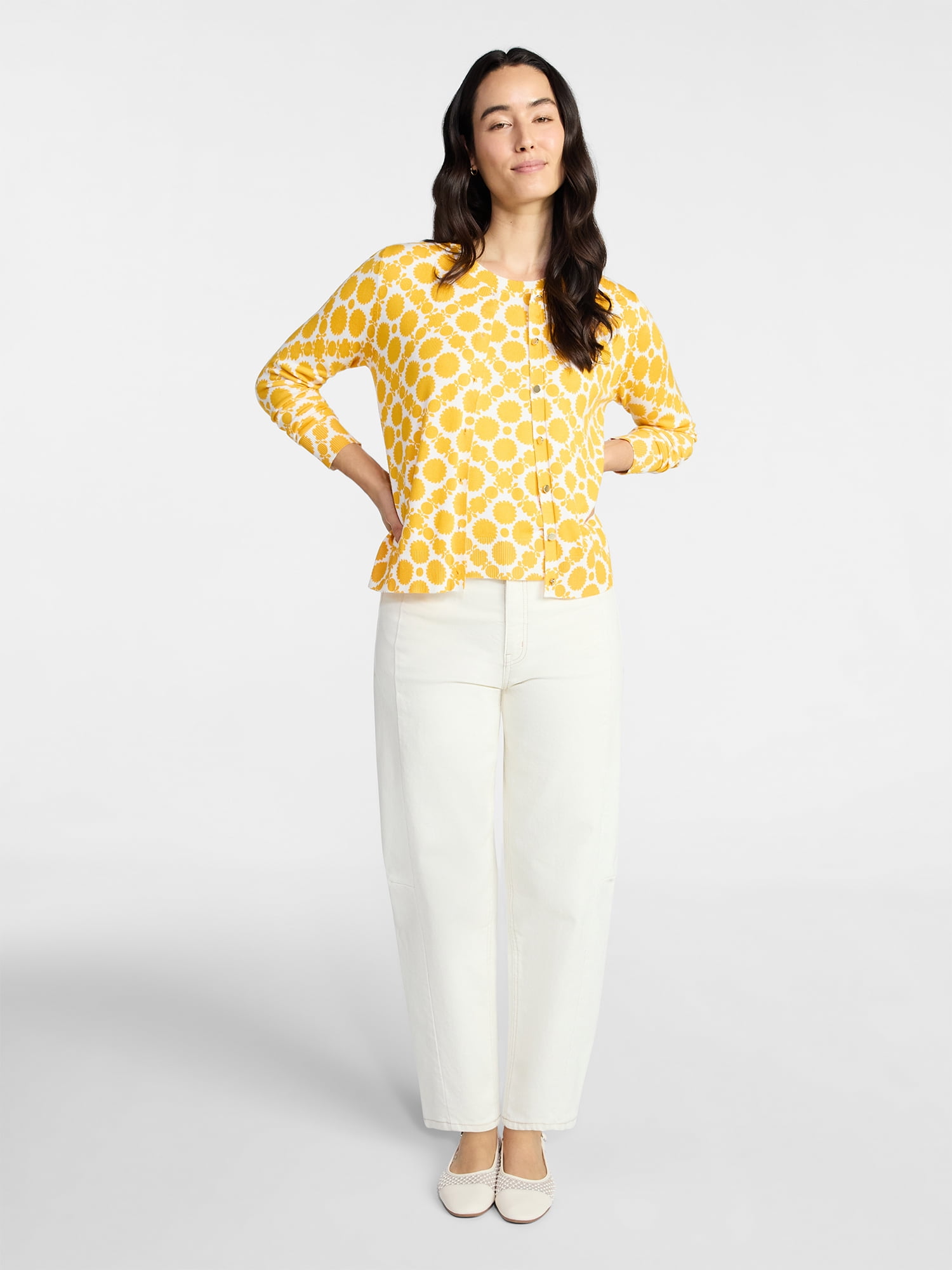 Time and Tru Women's Sleeveless Shell and Cardigan Twin Set, 2-Piece, Sizes XS-XXXL