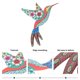 thumbnail image 5 of Iron Art Hummingbird Shape Wall Ornament Hummingbird Shaped Hanging Ornament HOMEMAXS 13767779-MX, 5 of 6