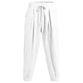 thumbnail image 5 of Men's Soft Casual Pants Loose Machine Washable Pants Stretch Beach Pant Lightweight Jogging, Workout Trousers, 5 of 6