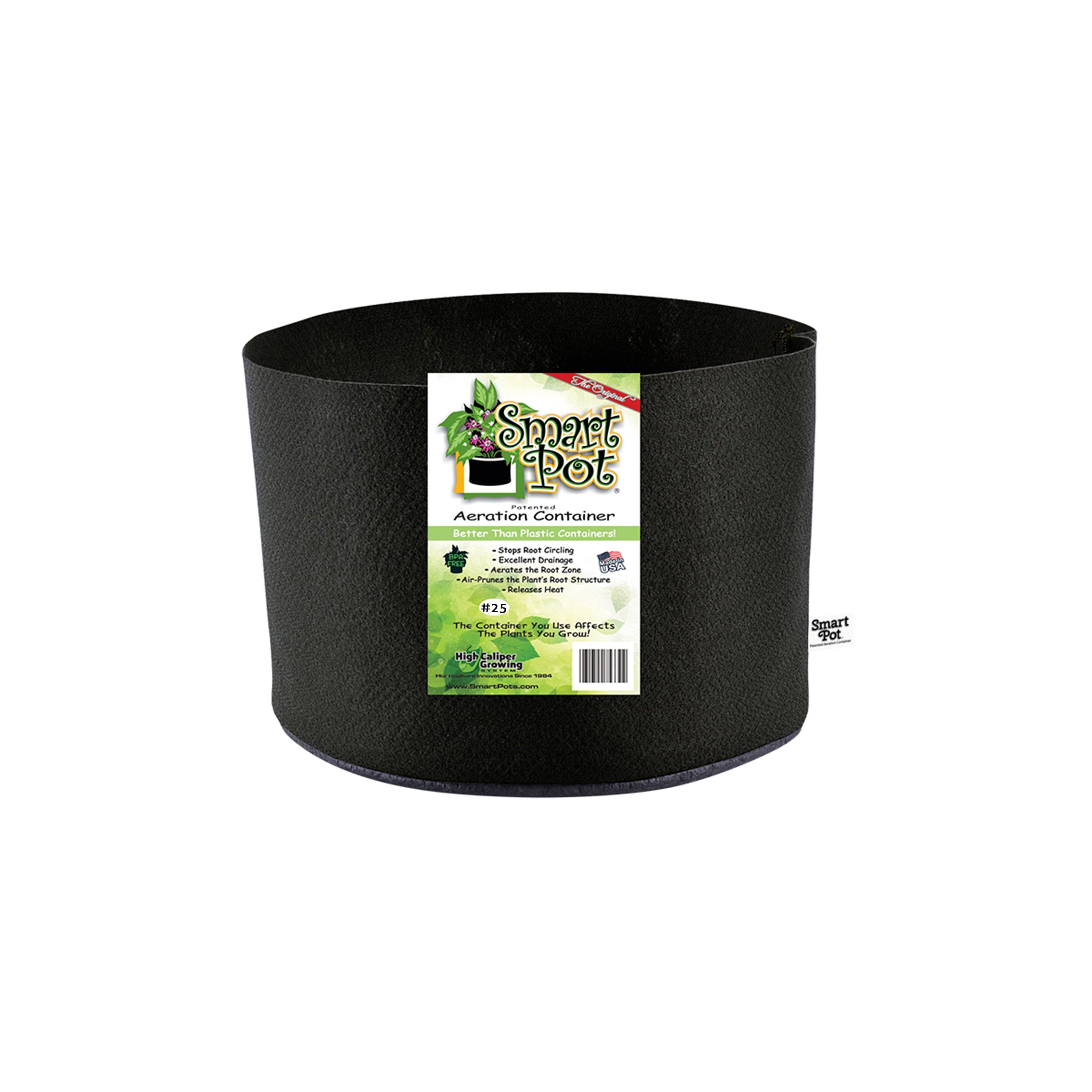 Smart Pot 100-Gallon Soft-Sided Aeration Container Black 