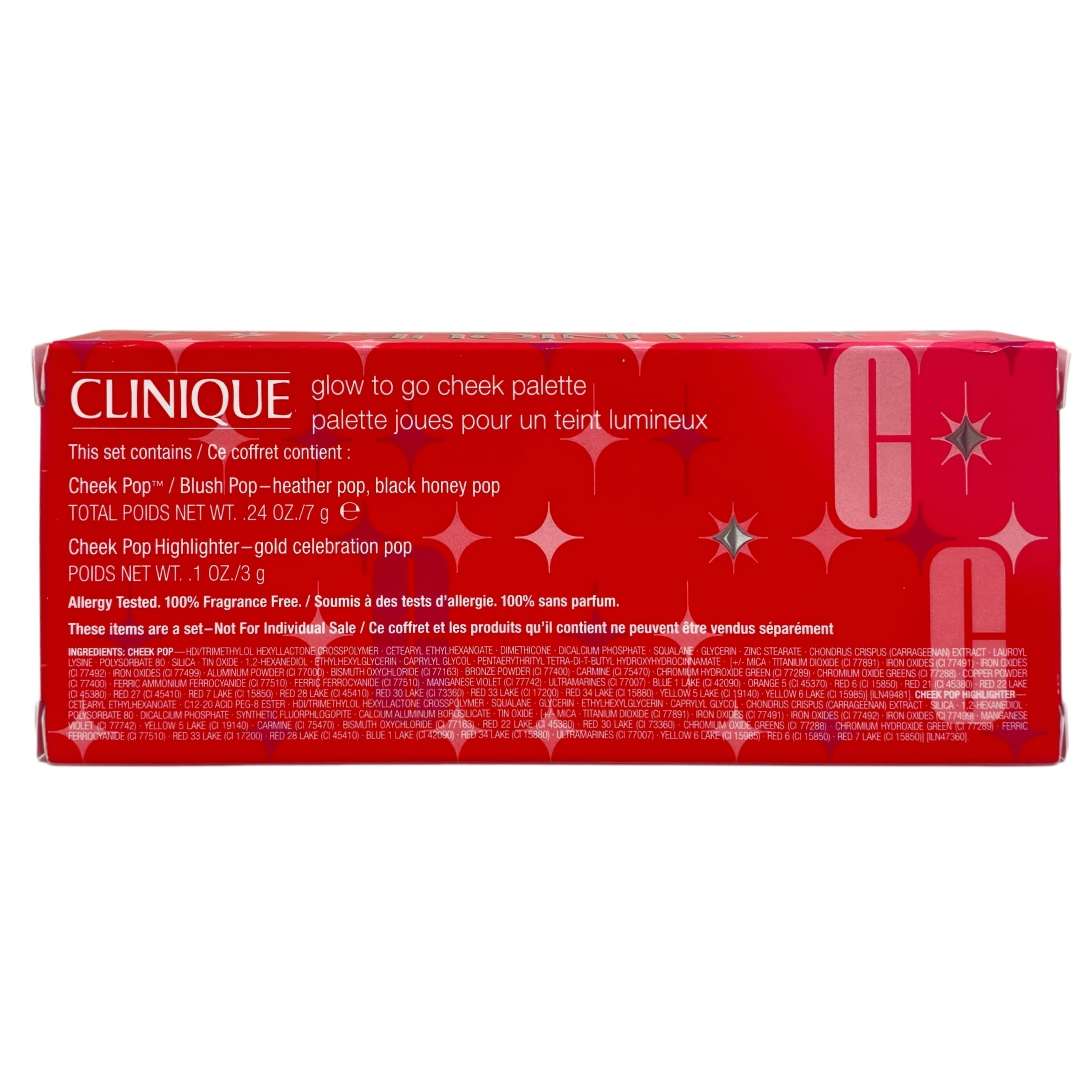Clinique Glow To Go Cheek Palette – Black Honey, Heather Blush + Gold Celebration Highlighter