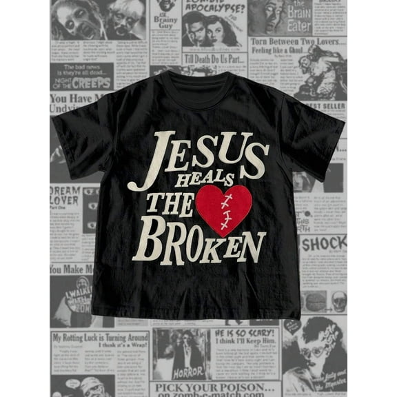 Heals The Broken Hearted' Men's Streetwear Graphic T-Shirt