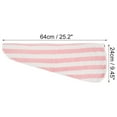 thumbnail image 2 of 1 Pc Women Breathable Stripe Hair Drying Towel for Bathroom Vacation Pink White Coral Velvet, 2 of 3