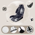 thumbnail image 3 of Paisley Plaid Patchwork Bandana Car Seat Covers Front Seats Universal Fit for Cars SUV Truck Auto Interior Accessories, 3 of 3