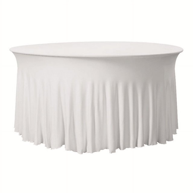 Mantel elástico con falda redonda, mantel creativo con forma de medusa, mantel elástico para banquete de boda o bar