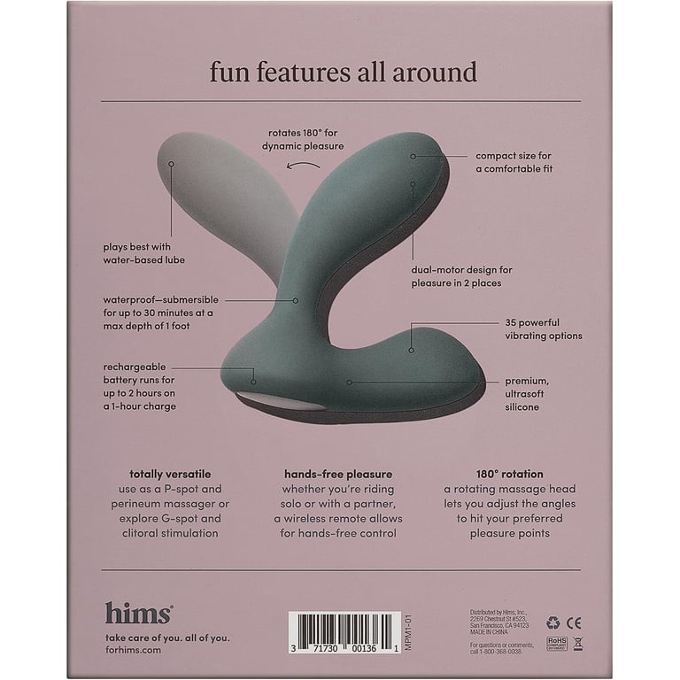 Hims Thrill Ride Prostate Pleasure Vibrator Massager - Walmart.com Hims Thrill Ride Prostate Pleasure Vibrator Massager - Walmart.com