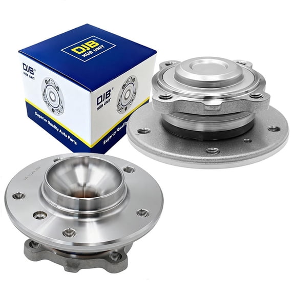 DJB 2PCS 513254 Front Wheel Bearing Hub Assembly fit for BMW 328i 2007-2012, 335i 2007-13, 325Ci/325i/330Ci/330i 2006, 128i/135i 2008-13, 335d 2009-11, Z4 2010-2016, 335is 2011-2013, 5 Lugs w/ABS