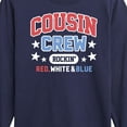 thumbnail image 3 of Instant Message - Cousin Crew Red White Blue - Toddler & Youth Long Sleeve Graphic T-Shirt, 3 of 6