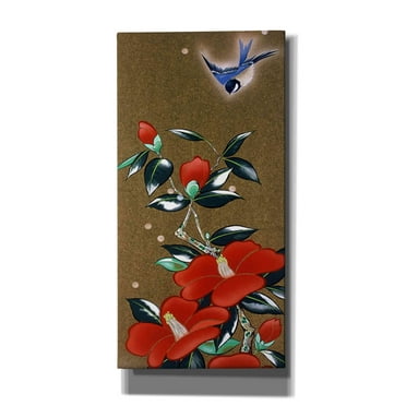 Epic Graffiti 'Camellia R' by Zigen Tanabe, Canvas Wall Art, 30"x60"