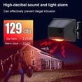 Solar Alarm Light with Motion Detector Outdoor Solar Strobe Light